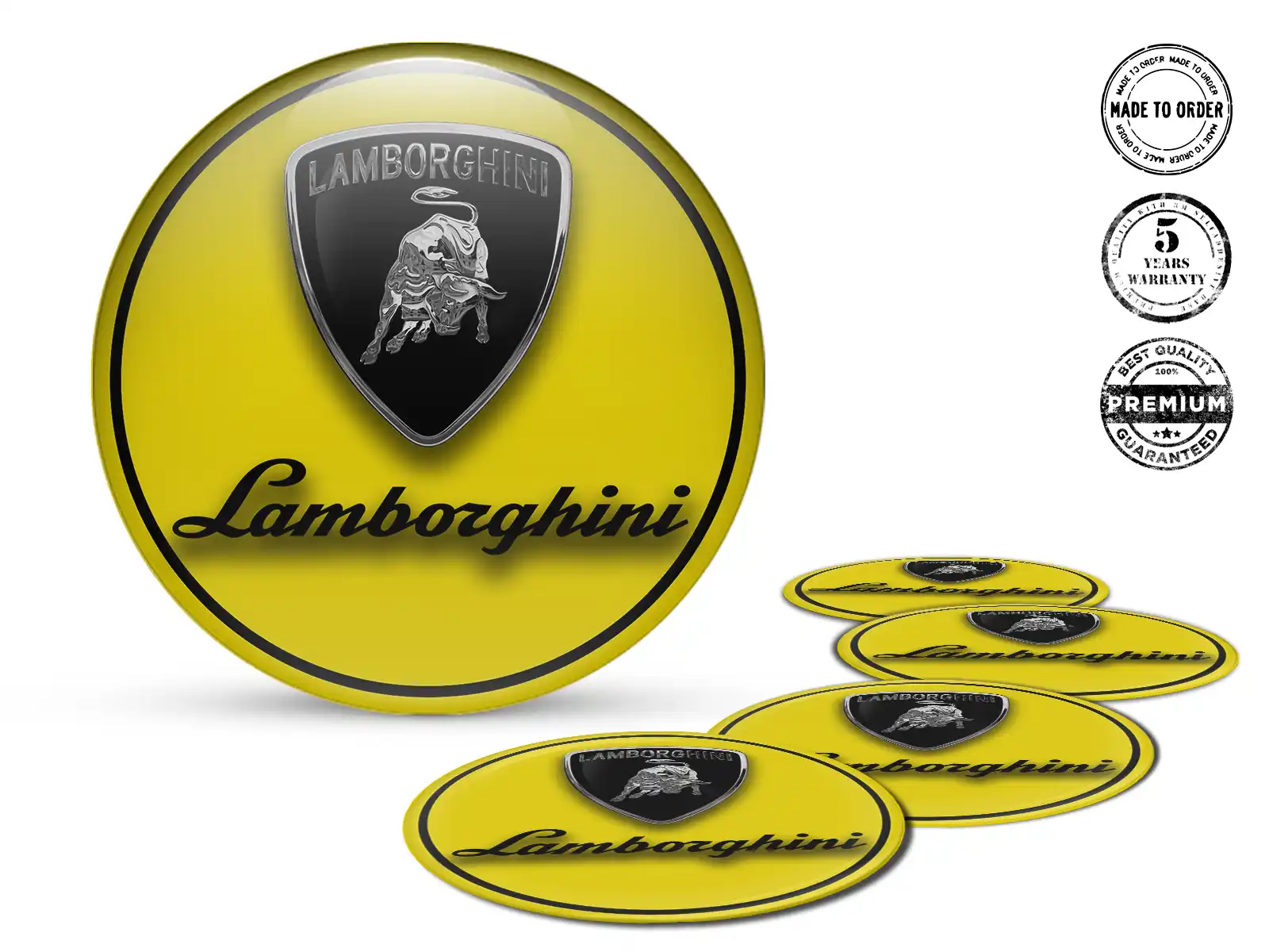 Lamborghini Pegatinas de Cúpula Estilo Emblemas de Aro de Lujo